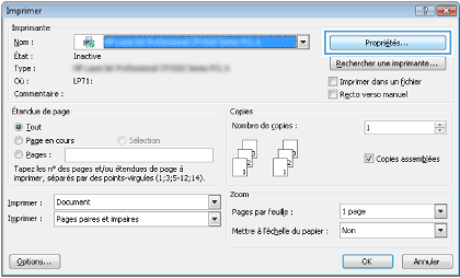 HP LaserJet Pro 400 M401 - Sélectionner l'orientation de la page (Windows)  | Assistance clientèle HP®