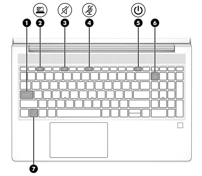 laptop keyboard layout diagram
