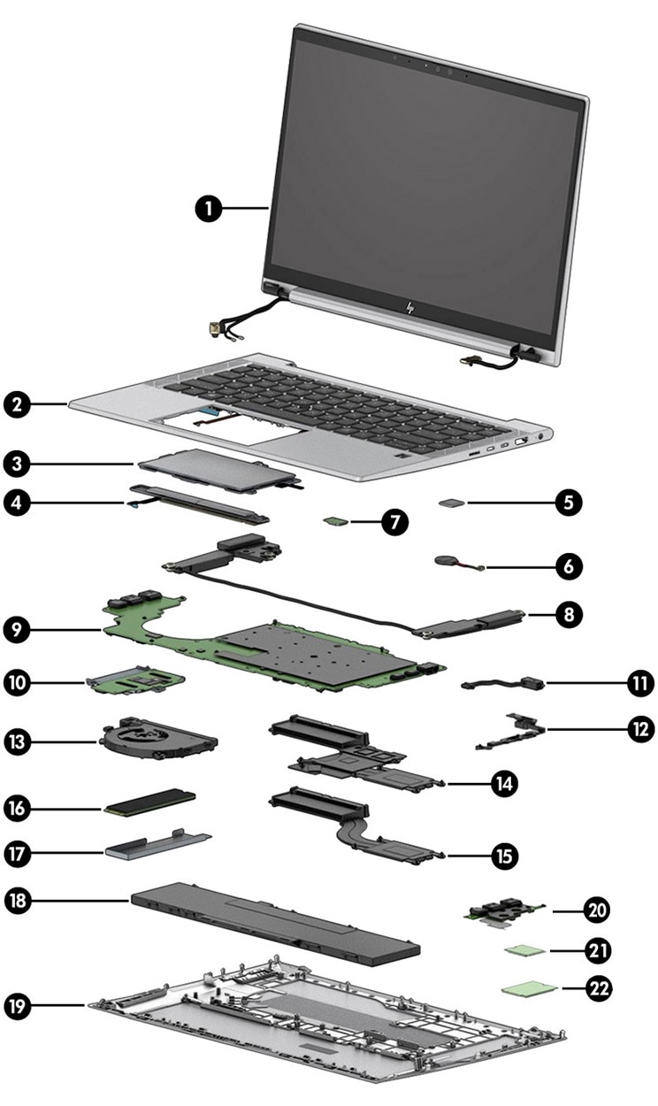 HP ZBook Firefly 14 G7 Mobile Workstation - Illustrated parts catalog | HP®  Customer Support
