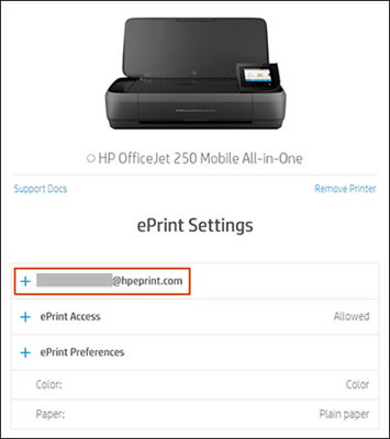 Reuse HP ePrint email address - HP Support Community - 7295309