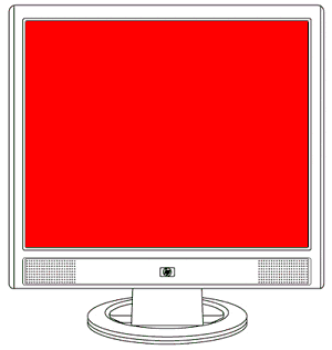 HP Flachbildschirme - Anstelle der Anzeige des Standby-Bildes wechselt die  Farbe der Bildanzeige (zwischen rot, grün und blau) | HP® Kundensupport