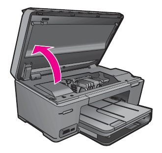 Illustration: Open the cartridge access door