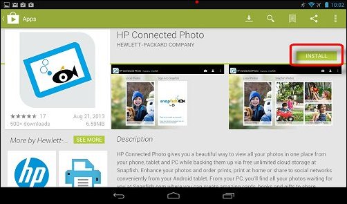 Komputery HP -- Używanie aplikacji HP Connected Photo do pracy ze zdjęciami  (Windows 8 i Android) | Pomoc techniczna HP® dla klientów