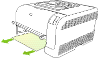 Illustration of removing the jammed paper from inside the product.