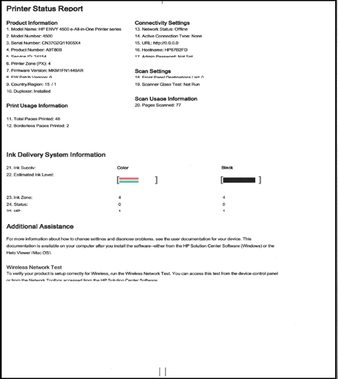 HP ENVY 4500, Deskjet 3540 Printers - Print Self-Test Pages | HP® Customer  Support