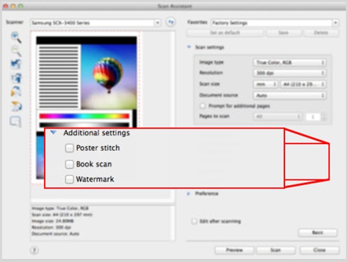 Samsung Multifunction Laser Printers - Scan using Scan Assistant in macOS |  HP® Customer Support