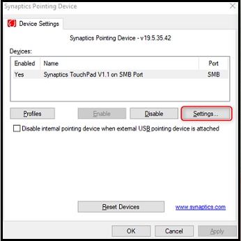 how to reinstall synaptics touchpad