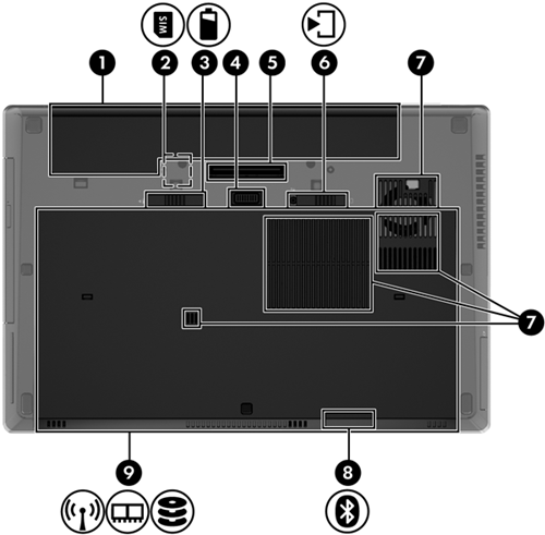 HP EliteBook 8570w Mobile Workstation - Identifying Components | HP ...