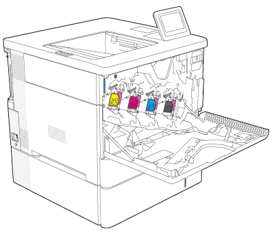 HP Color LaserJet Enterprise M552, M553, M554, M555 - Replace the toner-collection  unit | HP® Customer Support
