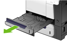 Stampante serie HP Color LaserJet CP3525 - Caricamento dei vassoi |  Assistenza clienti HP®