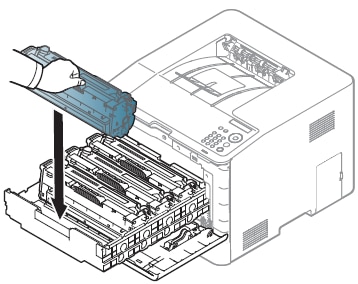 Samsung CLP-680, CLP-415 Farblaserdrucker - Austauschen der Tonerpatrone |  HP® Kundensupport