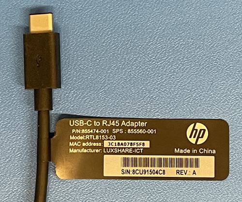 what is mac address on hp laptop