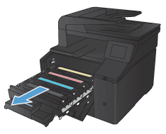 HP LaserJet Pro 200 color MFP M276 Printer Series - Replacing the Toner  Cartridges | HP® Customer Support