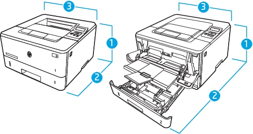 HP LaserJet Pro M304, M305, M404, M405 - 印表機規格| HP®顧客支持