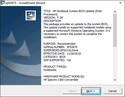Hướng dẫn cập nhật update Bios cho Laptop máy tính xách tay HP