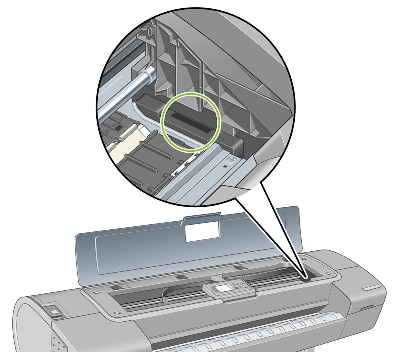 HP Designjet T610 Printer Series - Clean the printhead drop detector | HP®  Customer Support