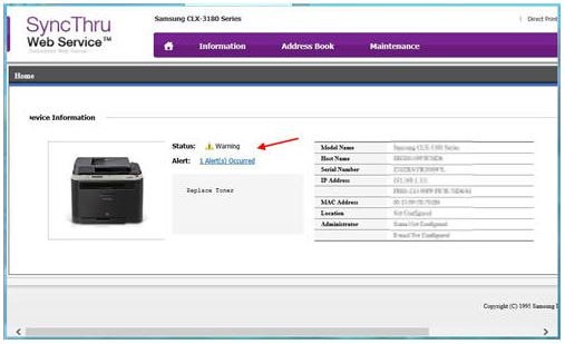 Calma Mayordomo Clínica Impresoras láser Samsung - Cómo comprobar el estado de la impresora en  SyncThru Web Service | Soporte al cliente de HP®