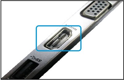 Beispiel für Schäden am HDMI-Anschluss