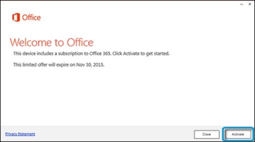 activating office 365 subscription