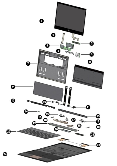 HP Spectre 13 Convertible PC - Illustrated Parts | HP® Customer Support