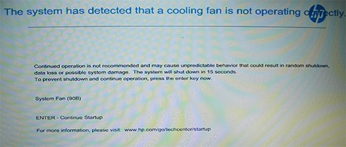 Advisory: HP ProBook 645 G1 and HP ZBook Mobile Workstations - Intermittent System  Fan (90B) Error During POST, Computer Shuts Down | HP® Customer Support