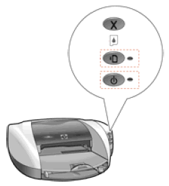 Blinking Lights on the HP Deskjet 5550 Printer Series | HP® Customer Support