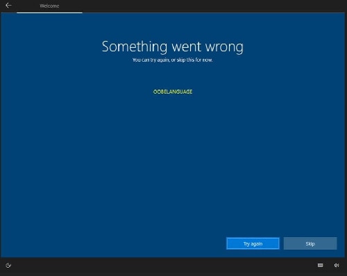 HP Notebook Desktop PCs - Message 'Something Went Wrong' Is Displayed After Push Button Reset is Complete | HP® Customer Support
