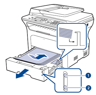 Imprimante laser multifonction Samsung SCX-4829 - Chargement du papier dans  le bac | Assistance clientèle HP®