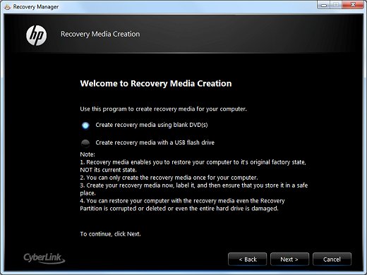 Recovery Manager Для Windows 7 Hp