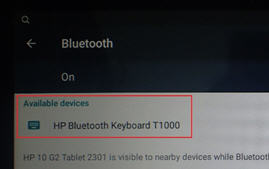 Keyboard listed as Bluetooth device