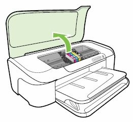 Illustration of opening the top cover