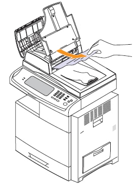 מדפסת לייזר צבעונית ‎Samsung CLX-8380 MFP‏ - שחרור חסימות נייר של מסמך  מקורי | תמיכת הלקוחות של HP®‎