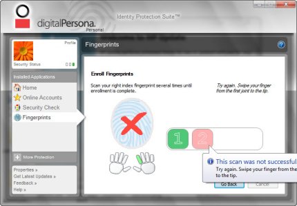 digitalpersona personal fingerprint 5.2