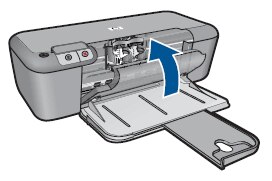 Illustration of closing the cartridge door