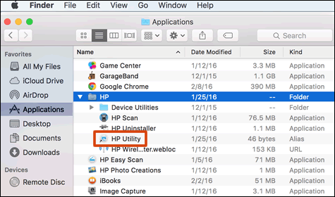 download hp utility mac
