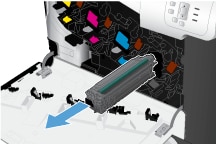 HP LaserJet Enterprise 500 color M551 - Replace the print cartridge | HP®  Customer Support