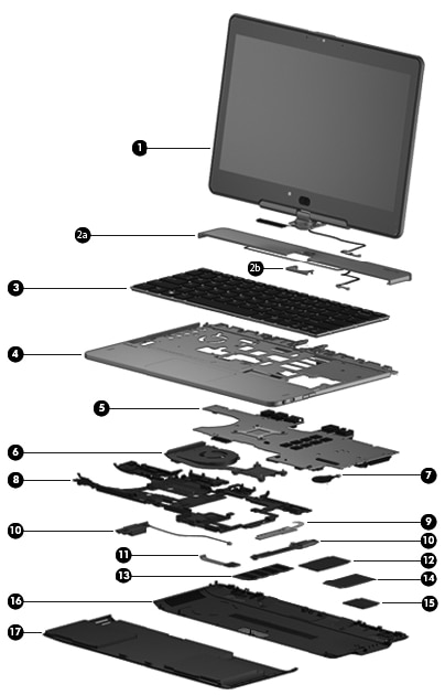 HP EliteBook Revolve 810 G1 Tablet - Spare Parts | HP® Customer Support