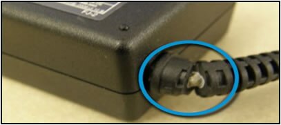 Example of adapter cable damage