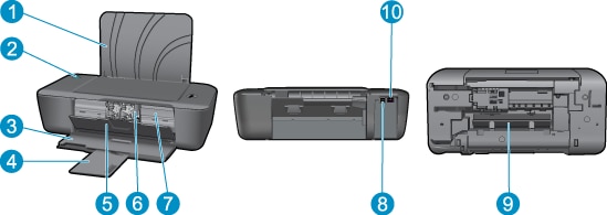 Sekretær Reproducere Vedholdende HP Deskjet 1000 Printers - Description of the External Parts | HP® Customer  Support