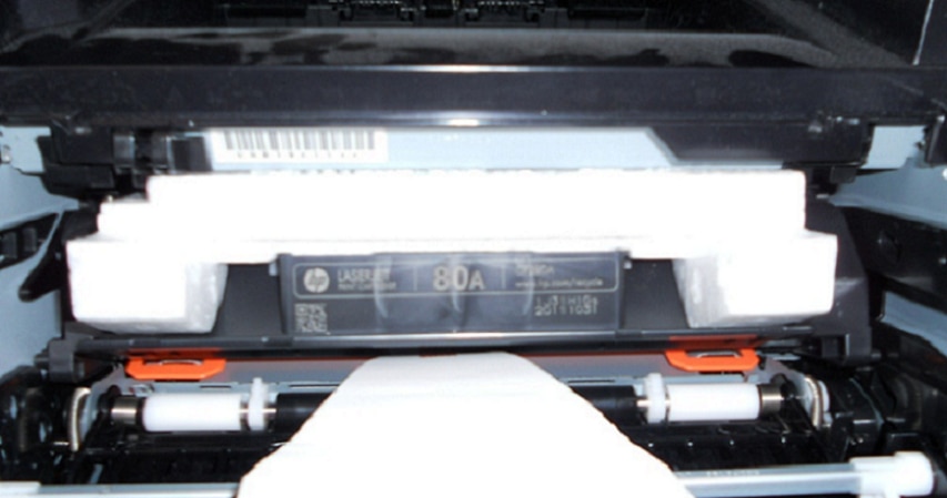 Imprimante HP LaserJet Pro 400 M401 et M425 MFP - « Bourrage dans la zone  des cartouches/Ouvrez le capot et éliminez le bourrage » | Assistance  clientèle HP®
