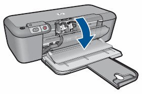 Illustration of opening the cartridge door