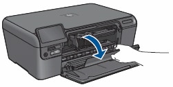 HP Photosmart Premium e-all-in-one printerserie (D110) - De foutmelding  'Klep open' verschijnt op de all-in-one | HP® Klantondersteuning