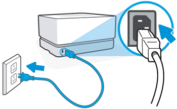Connecting the power cord
