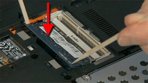 Presione sobre la memoria RAM