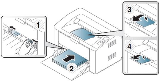 Samsung Xpress SL-M2020, SL-M2026: Cargar el papel en la bandeja | Soporte  al cliente de HP®