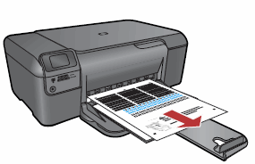 Imagen: La impresora imprime una página de alineación
