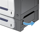HP LaserJet Enterprise 500 color M551 - 13.B2 atasco de papel de la puerta  derecha | Soporte al cliente de HP®