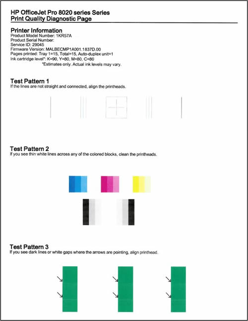 frakobling Solskoldning lejesoldat HP OfficeJet 8010, Pro 8020 and 8030 Printers - Black Ink Not Printing,  Other Print Quality Issues | HP® Customer Support