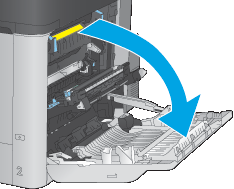 HP Color LaserJet Enterprise - Beseitigen von Papierstaus im Bereich der  rechten Klappe und der Fixiereinheit | HP® Kundensupport