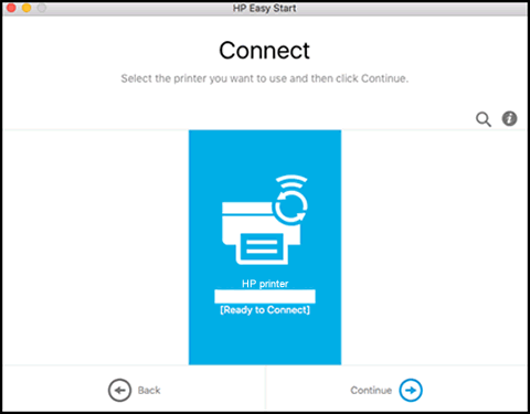 Image: Example of the Connect window